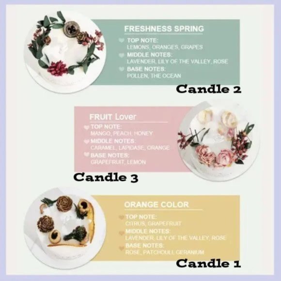 Bloom of Scent Candle 1, Home Candles, Candles, Candles with dried Flowers - Picture 4 of 7